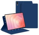 Gigapack Samsung Tab S11 Ultra 5G / Tab S11 Ultra WIFI GIGAPACK Tok álló, bőr hatású aktív FLIP, asztali tartó, SÖTÉTKÉK GP-177295 (GP-177295)