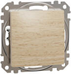 Schneider Electric SDD180111U egypólusú nyomó (N101), nyír burkolattal, rugós bekötés, kerét nélkül, süllyesztett, 10A 250V IP20 (Sedna Design / Elements) (SDD180111U)