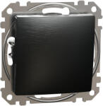 Schneider Electric SDD172106U váltókapcsoló (106), szálcsiszolt titánium burkolattal, rugós bekötés, kerét nélkül, süllyesztett, 10A 250V IP20 (Sedna Design / Elements) (SDD172106U)
