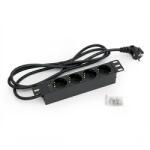 TRITON KE-Line 10" elosztópanel 4x230V, kontrol LED-del, 1U, 2m RAB-PD-X91-C1 (RAB-PD-X91-C1)