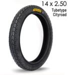Blackcat Anvelopa Trotineta Electrica 14A 2.50 Tubetype Cityroad Blackcat , Stabilitate si Confort Urban (C963)