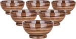 BANQUET Set de 6 boluri Palas 14, 3 cm, maro Castron