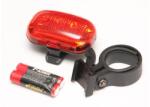 Jing Yi JY-289T 3 LED-es elemes hátsó lámpa nyeregcsőre, piros, elemekkel