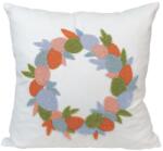 Lenjerii Deosebite Fata perna Paste cu broderie în relief 45x45cm, Sărbătoarea Paștelui Fata de masa