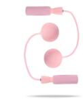 GymBeam BeastPink Coardă de sărit Devotion Pink