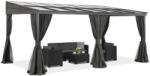 Garden Point Alumínium terasz előtető 4 x 6 m Tarragona Premium Garden Point antracit (GAP1177)