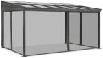 Garden Point Alumínium terasz előtető 3 x 6 m Tarragona szúnyoghálóval Garden Point antracit (GAP1169)