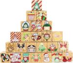  Adventi naptár Tölthető 24 doboz Diy Karácsonyi (X001U4KPQ7)