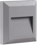 OPTONICA LED lépcsőlámpa, négyzet alakú, szürke, 2W, 3000K, meleg fehér, 80 lm, IP65, Optonica, 7513 (7513)