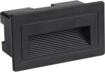 OPTONICA LED lépcsőlámpa négyzet alakú fekete 3w IP65, 3000K, meleg fehér, 180 lm, Optonica, 7547 (7547)