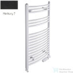 Radeco ADAMO AD2-600/L 680x650 törölközőszárítós radiátor, MERKURY 7 (matt fekete) színben (Radeco_ADAMO_AD2_600_L_MERKURY7)