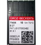 Groz-Beckert Varrógéptűk Beckert Overlock Golyó B27 DCx27 70/10SES (B27 DCx27 70/10SES)