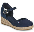 Tommy Hilfiger Szandálok / Saruk MID WEDGE ESPAD CLOSED TOE Tengerész 36