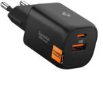 Spigen ESSENTIAL EE352EU 2-portos hálózati töltő 35W fekete (503431)