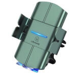USAMS autós tartó (szellőzőre, automata, 10W, wireless, 360°) SÖTÉTZÖLD (CD133ZJ02) (CD133ZJ02)