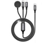 Awei töltőkábel 3in1 (Type-C - lightning/Type-C, Apple Watch töltő, 100W, wireless, gyorstöltő, 120cm) FEKETE (W23_B) (W23_B) - xpro
