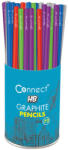 Connect Grafitceruza HB, 5 féle színű kerek test, Connect 72 db/csomag, (000003499) - officefirst