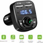 Modulator FM cu Bluetooth V5.0+EDR slot 2xUSB 1A + 3.1A /afisaj LED X8 (NO:X8)