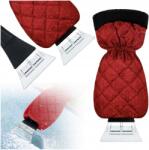 Korbi Autó Szélvédő Kaparó Hóeltakarító Piros Kesztyű SKR12