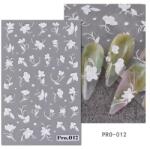  Körömmatrica - Pro. 012 virág