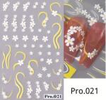  Körömmatrica - Pro. 021 virág