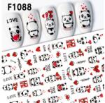 Körömmatrica - F1088 Love Valentin