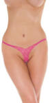 Amorable csipkés mini tanga, nyitott (rózsaszín) - lunaluna
