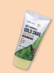 Lebelage Fényvédő krém a ráncok ellen csigamucinnal és arannyal Anti Wrinkle Gold Snail Sun Cream SPF50+ Pa+++ - 50 ml