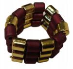  2 db radír hajgumi gyöngyök 2 cm X119 arany-barna