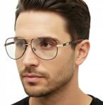 Estillo Férfi Nagy Számítógépes Szemüveg Blue Light távirányítós Estillo Ingyenes Ajándékok (EST-132K-16 Męskie DUŻE Okulary do KOMPUTERA)