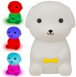 Masterled Gyerek dekoratív kutyás LED éjszakai lámpa 2, 5 W 18 lm 3000 K meleg RGB 360° fehér Masterled (LVTBIU0085)