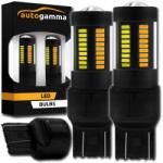 Auto Gamma Izzó W21/5W WY21/5W Led 4014 7443 Dual Color 72xSMD Fehér Narancs 2db