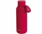 QUOKKA Solid, rozsdamentes acél kulacs termosz füllel, cseresznyepiros, 510ml, 40185 (40185)