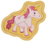  Fa kirakós játék Unicornis, egyszarvú 12x15 cm okosjáték, készségfejlesztő