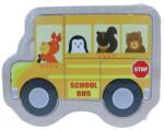  Fa kirakós játék iskolabusz okosjáték, készségfejlesztő