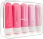 BOTC Szilikon utazó kulacs 90ml 5 db átlátszó Botc tokkal (Zestaw Silikonowych )