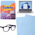 Koko Mikroszálas Kék Tisztítókendő Üveg, Képernyő, Tükör És Ablak Tisztításához (KO-9645)