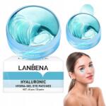 Lanbena Szemmaszk Zselés Párna Hidrogél Hialuronsavval 60 Db (Płatki żelowe HYDROŻELOWE KWAS HIALURONOWY)