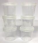  6 db-os gombos tároló szett zárható légmentesen záródó élelmiszer eszközök 6 x 30 ml (l093)