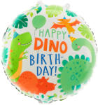 PartyPal Szülinapi lufi 18" 45cm Happy dino Birthday (LUFI460595)