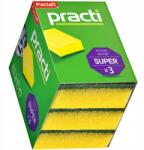 Paclan 3 Db-os Mosószivacs Szett Kétoldalas Sima Kaparófa Solid (5900942320011)