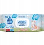 Go Wipes baba nedves törlőkendő aloe verával és D-pantenollal, pattintható fedéllel, érzékeny bőrre, 50 db (WW5014GOWIPESALOEDPANT)