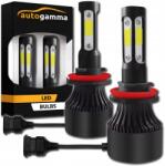Auto Gamma Led izzók H11 Erős 16000LM 6000K Cob 72W 4 oldalas szett 2 db