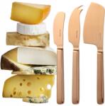  Mauviel 3 Db-os Sajtvágó Kés Szett Szeletelő Bárd Konyhai Kések (RRS-00010)
