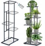 Artemis Virágágyás Fém 5 szintes Emeletes Virágtartó Állvány Növények Virágok (VD-569808)