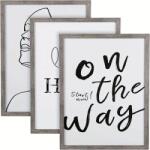 Printedwall Képek keretben pozitív felirat utazás nyár 43x99 (do salonu sypialni kuchni biała rama)