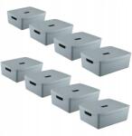 Idea Home 8 darabos Flexistore 19 literes műanyag doboz készlet praktikus tárolóedények (111204)