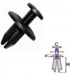 Polcar Honda Mazda Nissan b14696 rögzítő patent, dübel