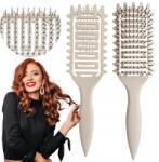 Lewer Göndör Haj Göndörítő Kefe Definiáló Göndör Haj Masszírozó Sörték bézs (fale układanie modelowanie rozczesywanie fal)