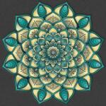 NORIMPEX - Puzzle Pictura cu diamant: Mandala turcoaz 30x40 cm - 1 - 39 piese